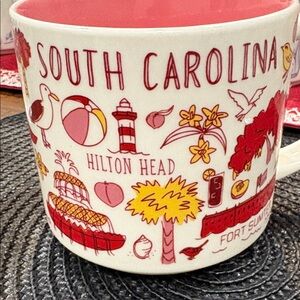 Starbucks South Carolina 
White and Red Mug
